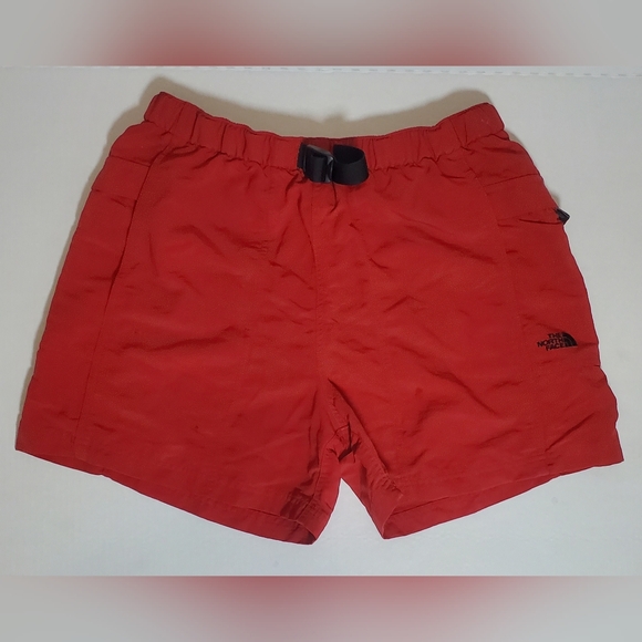 The‎ North Face Mens Med. Red Hiking/swim Pull On  Belted Cargo Shorts - Picture 10 of 10